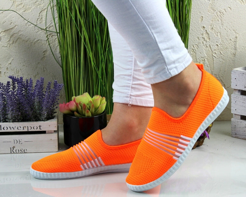 Buty Sportowe Trampki Tenisówki Damskie Orange