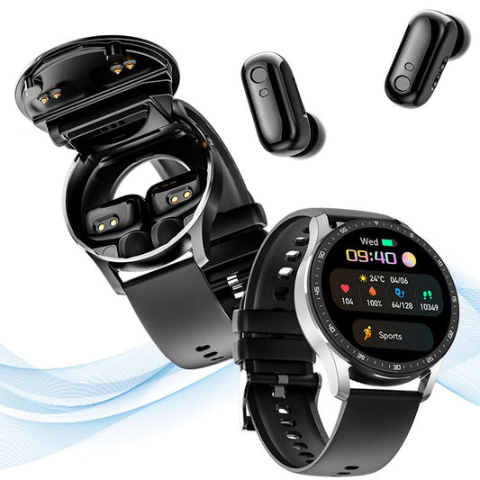 2 in 1 Smart Watch with Earbuds(For iPhone & Android)