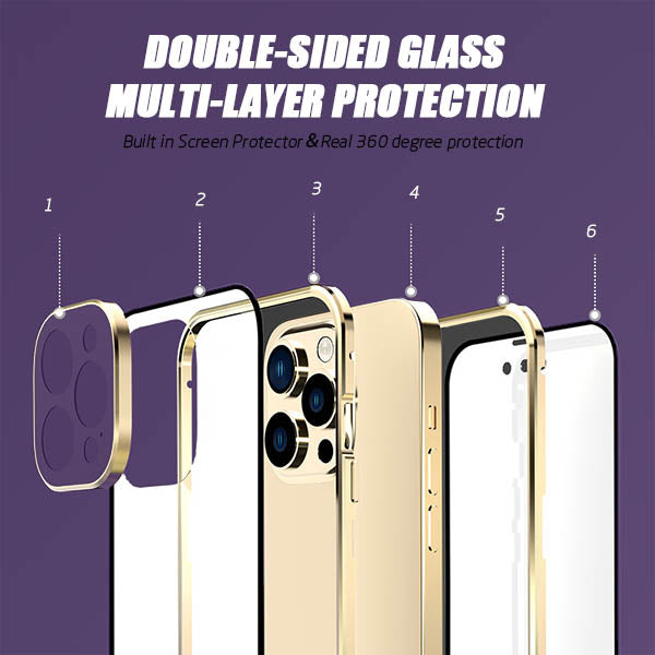 POUSBO® iPhone Magnetic All-pack Anti-drop Case