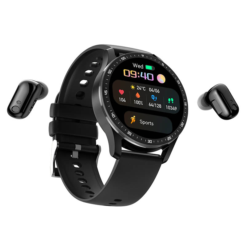 2 in 1 Smart Watch with Earbuds(For iPhone & Android)