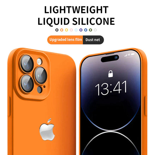 Wersja 2.0 Liquid Silicone All-Inclusive iPhone Case z ochroną obiektywu