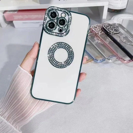 Bling Rhinestone Luxury Fashion Protective Transparent Case for iPhone