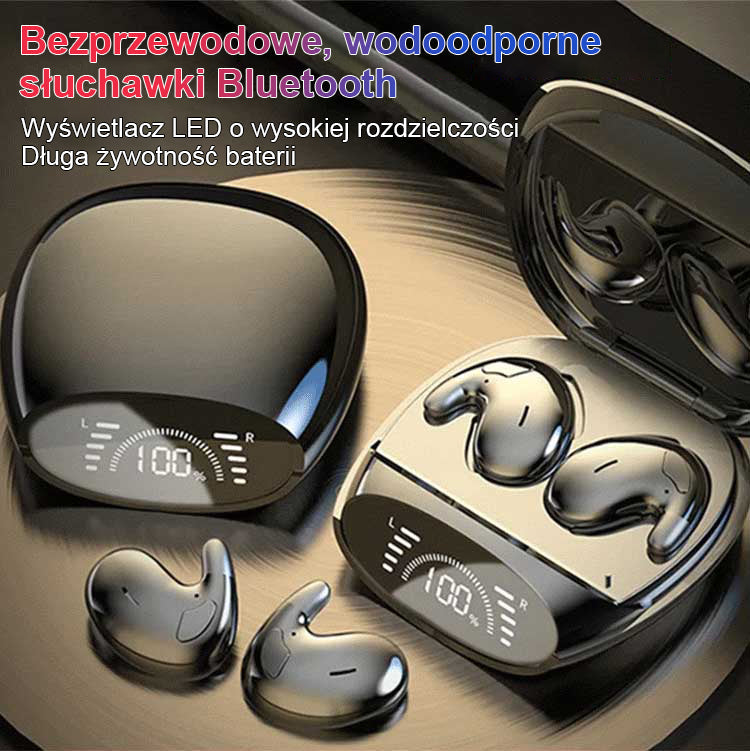 Bezprzewodowy wodoodporny zestaw słuchawkowy Bluetooth (efekt dźwiękowy 5.2)