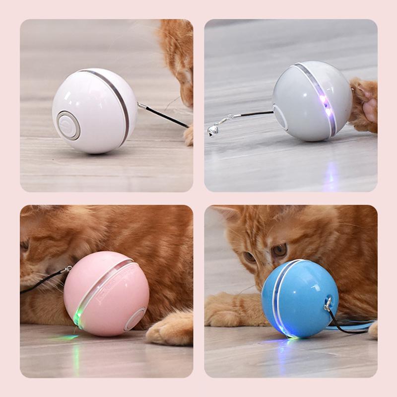 (Weihnachtsangebot - 48 % RABATT) Freietaube Laser Katzenball mit Feder