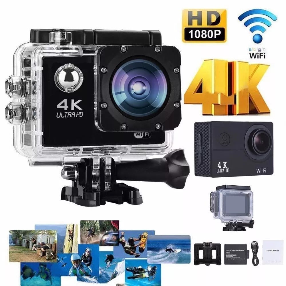 4K Ultra HD Kamera akcji, wodoodporna, WiFi