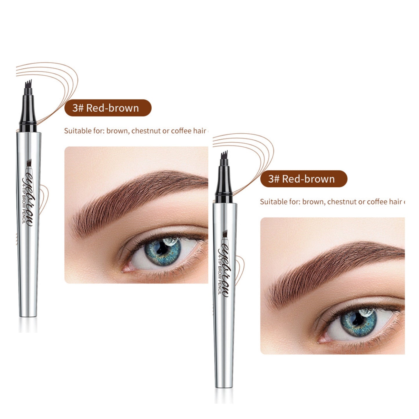 Wodoodporny pisak do brwi 3D Microblading (2 szt.)