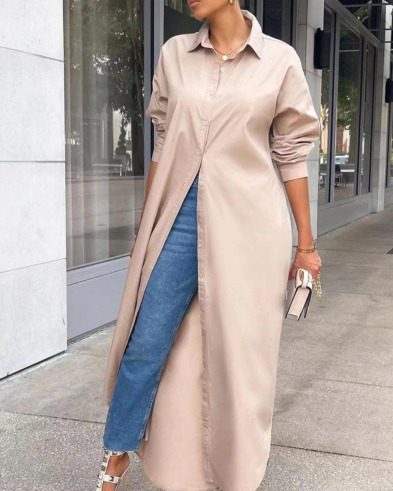 Fashion Casual Solid Dress